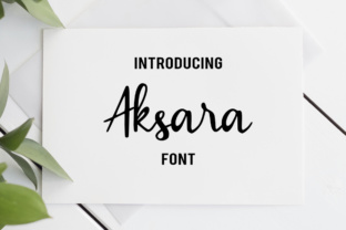 Aksara: The Simple Script Handwritten Font for Relaxed Editorial Design