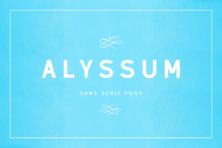 Alyssum: A Delicate Sans Serif Font for Editorial Design