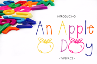 An Apple a Day Typeface: Handwritten Charm for Digital Branding