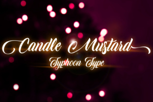 Candle Mustard: A Standout Script Font for Digital Branding