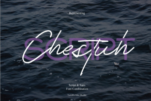 Chestuh Duo: A Script and Sans Serif Typeface for Editorial Design