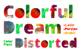 Colorful Dream Distorted: A Creative Font for Vibrant Brand Identity