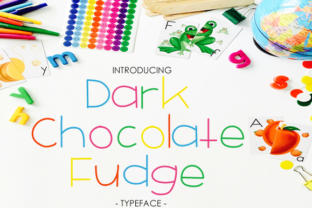 Dark Chocolate Fudge: A Handwritten Sans Serif Font for Creative Projects