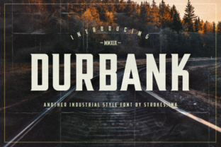Durbank: The Retro Industrial Sans Serif Font for Bold Web Design