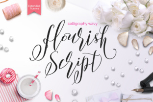 Flourish: A Script Handwritten Font for Elegant Craft Projects