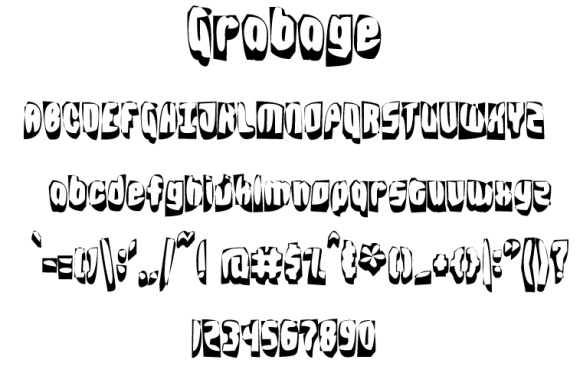 Grabage Decorative Font for Playful Campaign Design