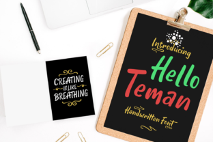 Hello Teman: The Bold Handwritten Font for Scroll-Stopping Social Media Graphics