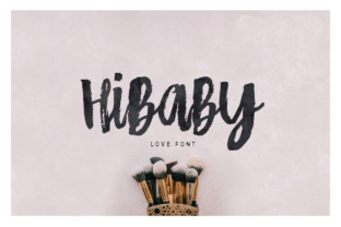 HiBaby: A Fun Hand Painted Font for Organic Branding