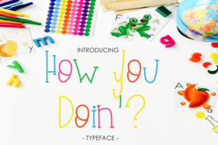 How You Doin Typeface: A Modern Script Handwritten Font for Editorial Design