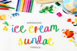Ice Cream Sundae: A Whimsical Handwritten Cursive Font for Digital Design