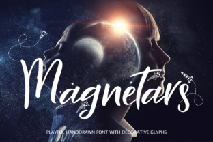 Magnetars: A Bold Script Handwritten Font for Retro Chic Branding