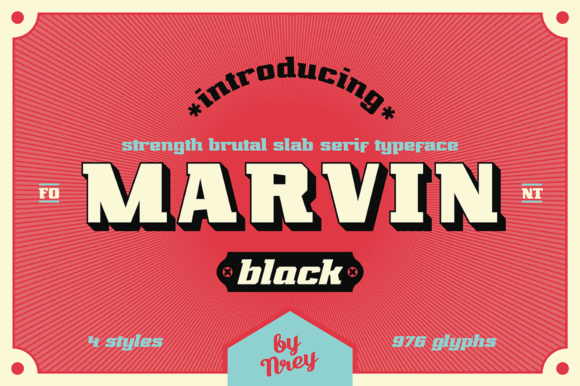 Marvin Black: The Bold Slab Serif Typeface for Strong Brand Identities