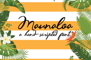 Maunaloa Hand-inked Script Font for Charming Crafts