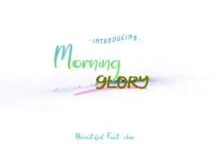 Morning Glory Typeface for Handmade Branding