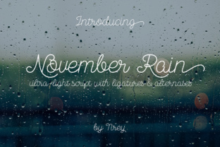 November Rain Typeface for Modern Brand Identity