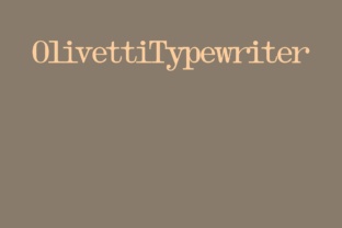 Olivetti Typewriter Family for Modern Web Design