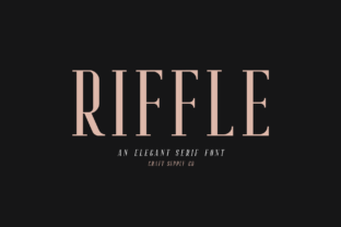 Riffle: A Modern Serif Typeface for Boutique Branding