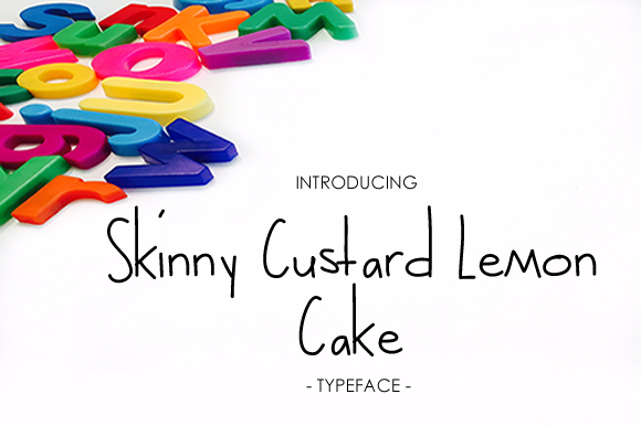 Skinny Custard Lemon Cake: The Casual Handwritten Font for Authentic Branding