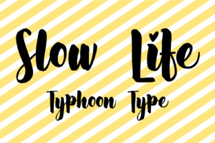 Slow Life Typeface: Elevate Brand Visuals with Bold Script Typography