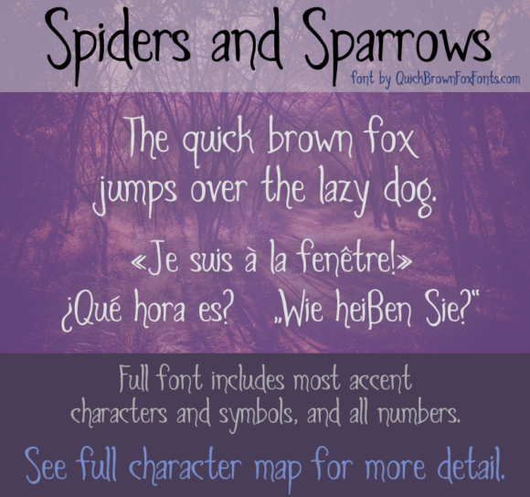 Spiders and Sparrows Typeface: A Web Designerβs Guide to Gothic Decorative Typography