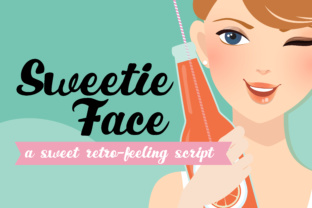 Sweetie Face: A Retro Script Font for Handcrafted Branding