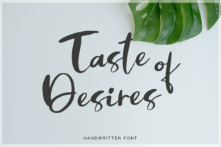 Taste of Desires: The Handwritten Font for Elegant Branding