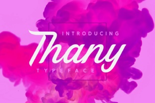 Thany: The Painterly Script Font for Modern Brand Identity
